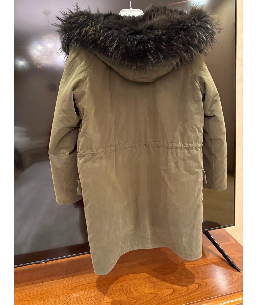 WEEKEND MAX MARA Хаки хлопковая парка, фото 6