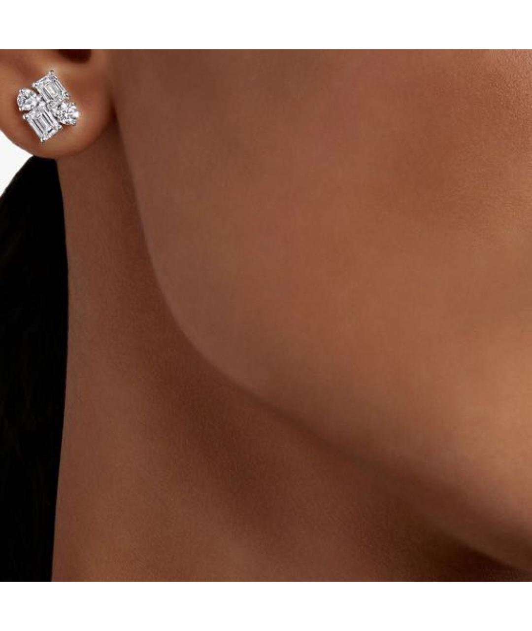 GRAFF Серебряные платиновые серьги, фото 2