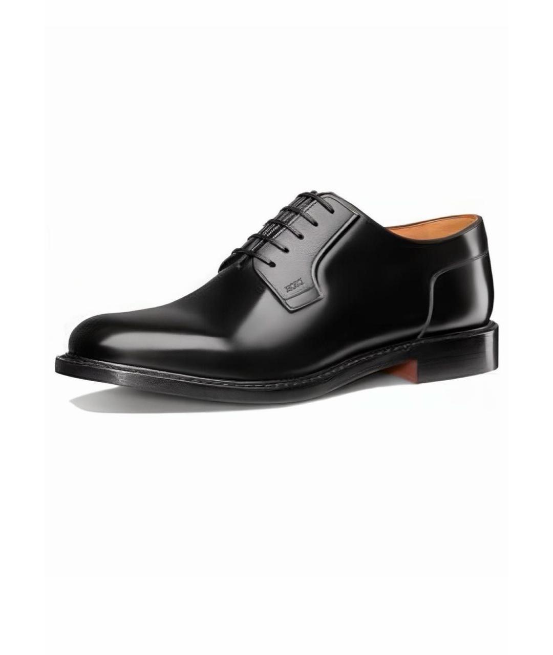 CHRISTIAN DIOR Черные кожаные низкие ботинки, фото 3