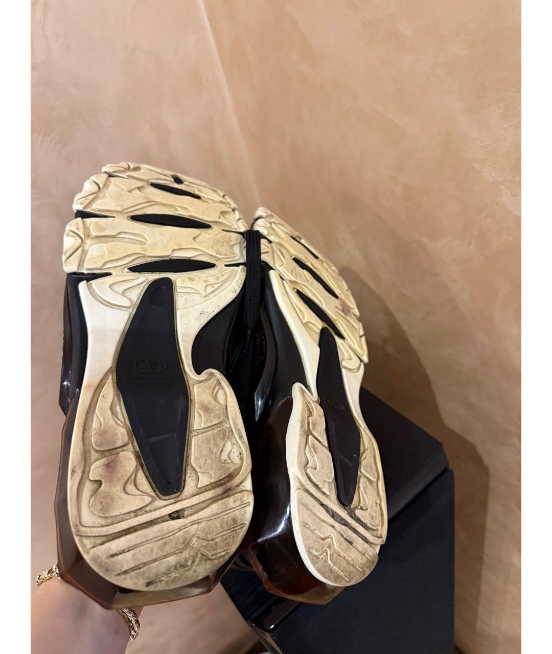 VALENTINO Черные кожаные кроссовки, фото 6