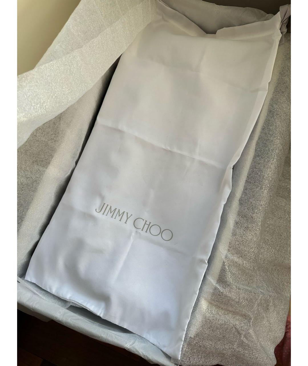 JIMMY CHOO Черные кожаные сапоги, фото 7