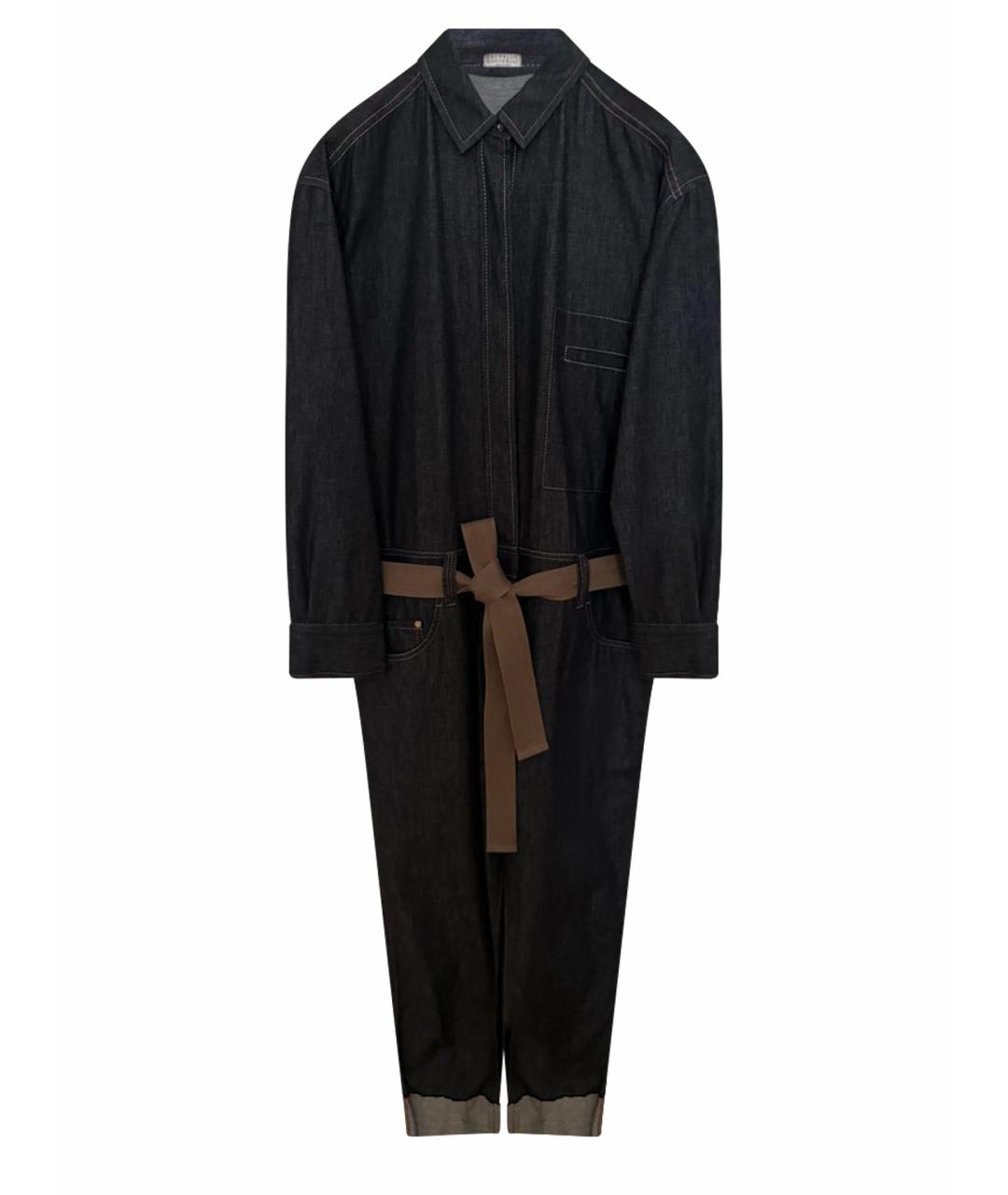 BRUNELLO CUCINELLI Синий деним комбинезон, фото 1
