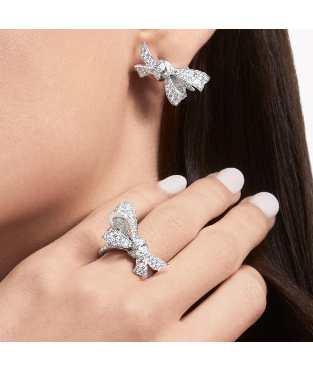 GRAFF Серебряные платиновые серьги, фото 2