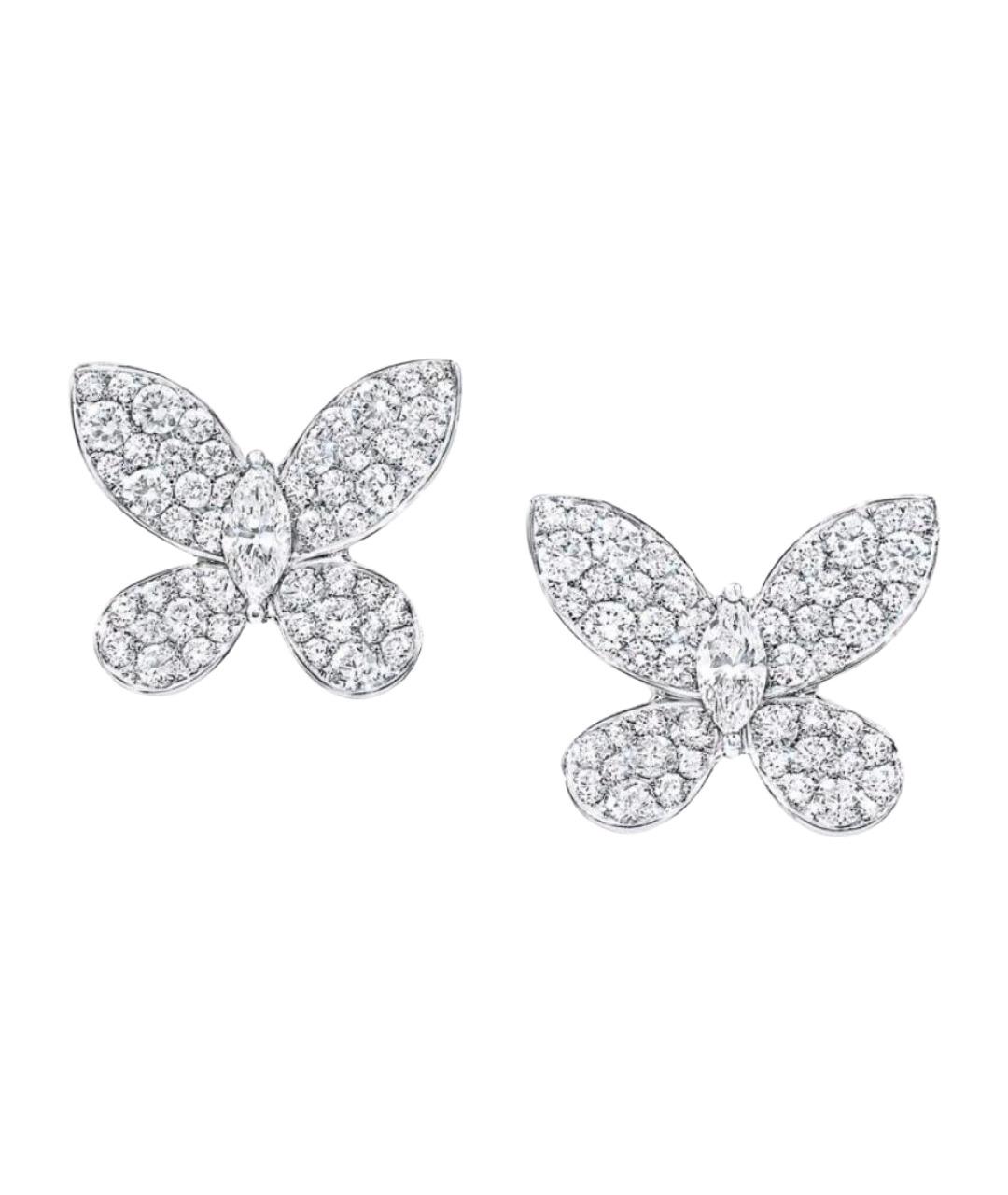 GRAFF Серебряные платиновые серьги, фото 1