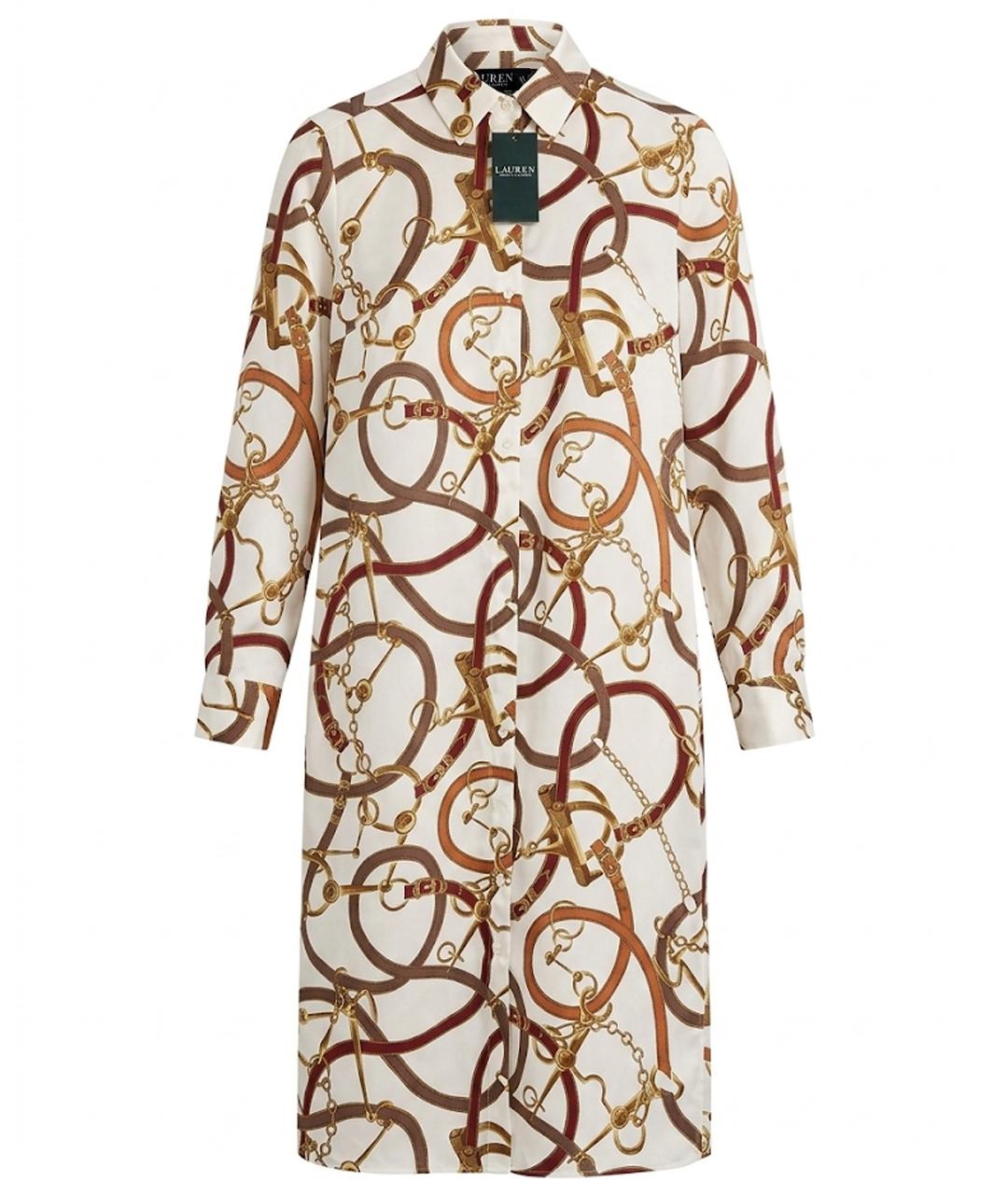 RALPH LAUREN Мульти полиэстеровое повседневное платье, фото 1