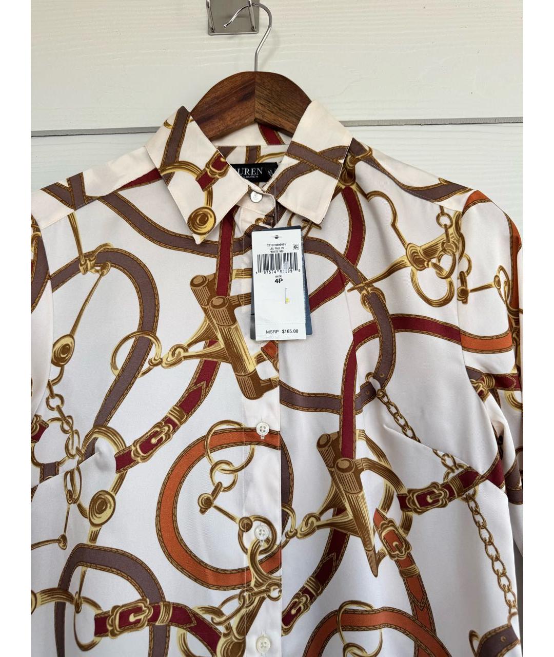 RALPH LAUREN Мульти полиэстеровое повседневное платье, фото 2