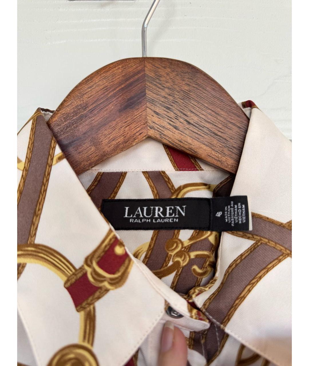 RALPH LAUREN Мульти полиэстеровое повседневное платье, фото 4