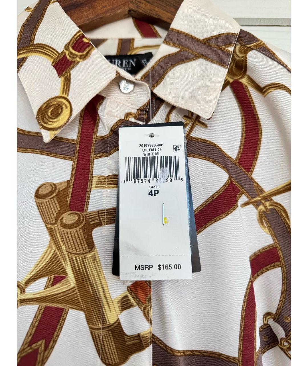 RALPH LAUREN Мульти полиэстеровое повседневное платье, фото 3