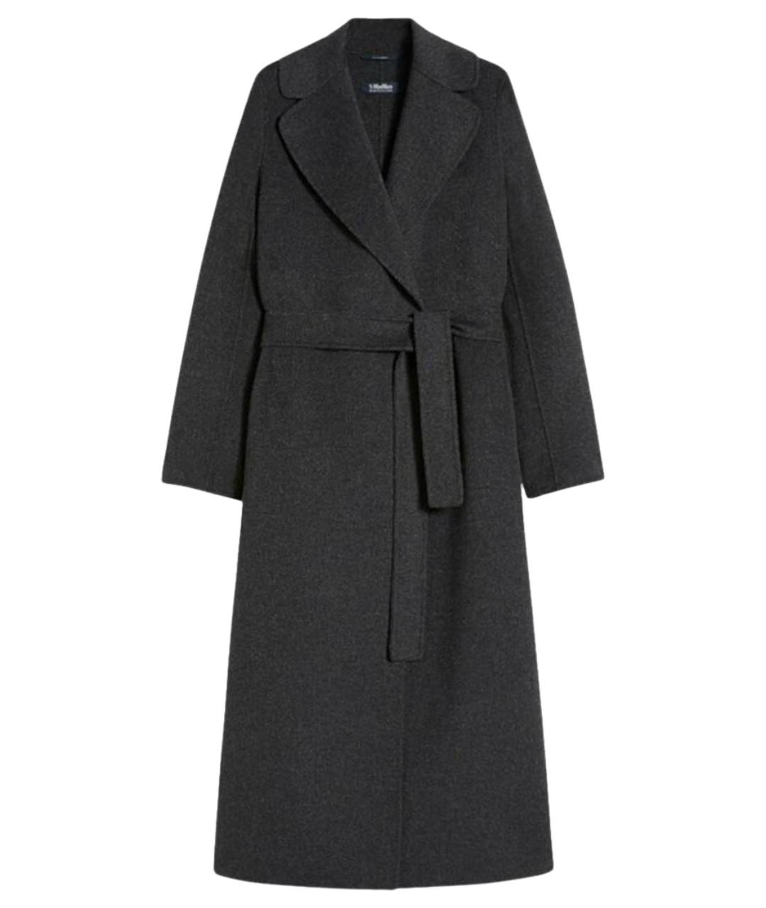 'S MAX MARA Серое шерстяное пальто, фото 1