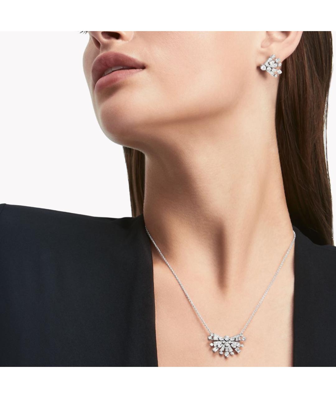 GRAFF Серебряные платиновые серьги, фото 2