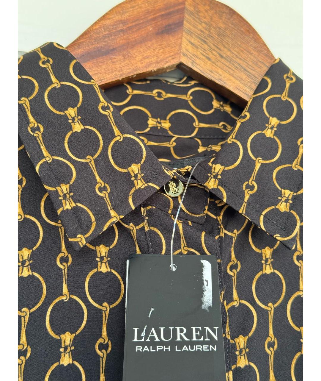 RALPH LAUREN Черное полиэстеровое повседневное платье, фото 4