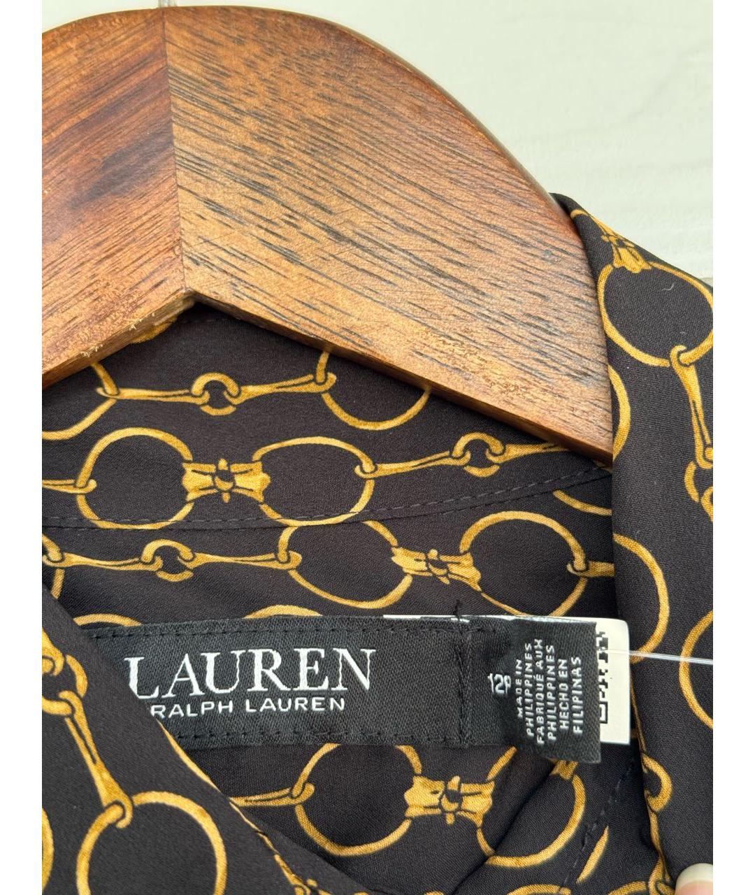 RALPH LAUREN Черное полиэстеровое повседневное платье, фото 6