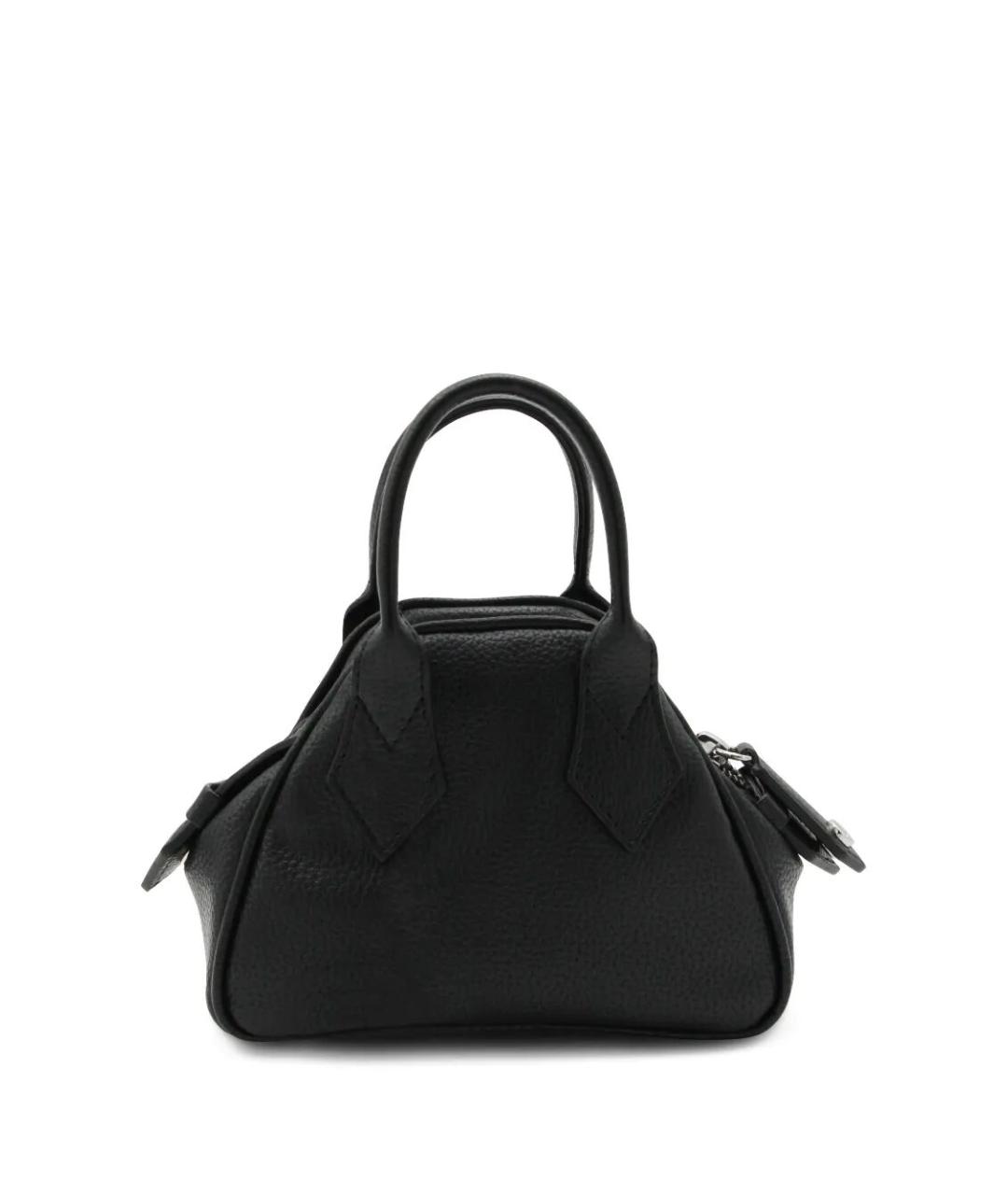 VIVIENNE WESTWOOD Черная сумка тоут из искусственной кожи, фото 3