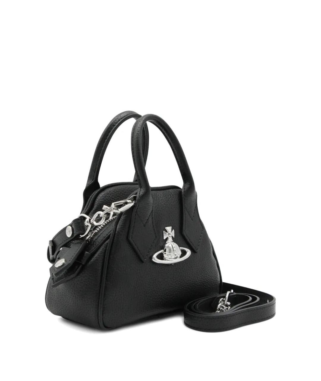 VIVIENNE WESTWOOD Черная сумка тоут из искусственной кожи, фото 2