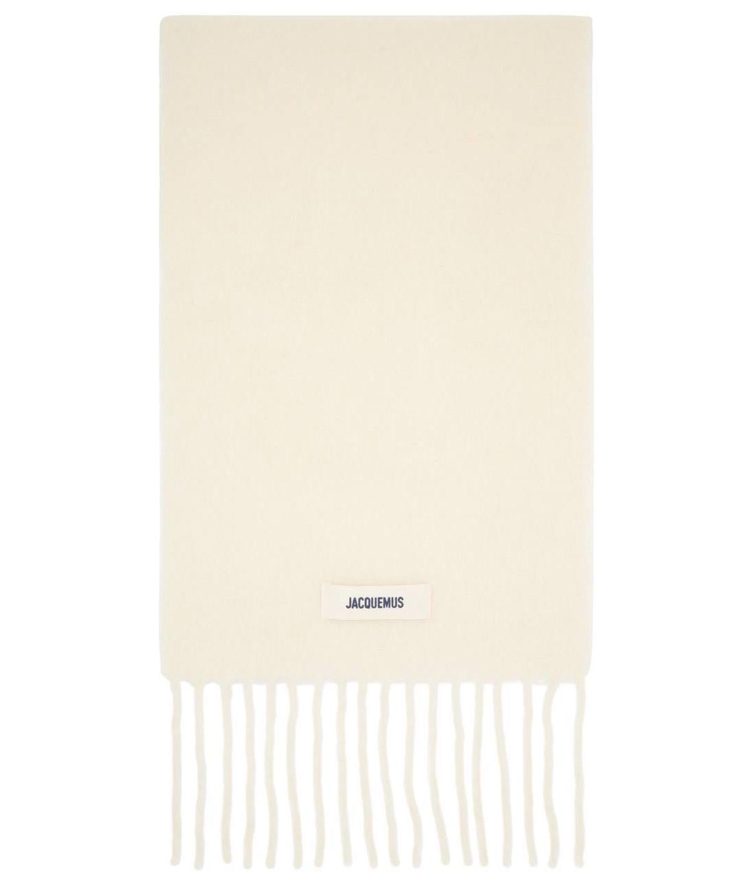 JACQUEMUS Бежевый шерстяной шарф, фото 1