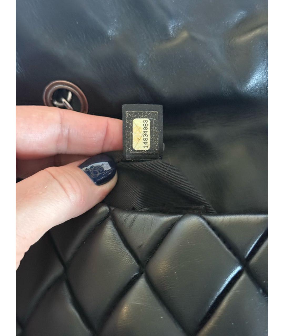 CHANEL Черная кожаная сумка через плечо, фото 5