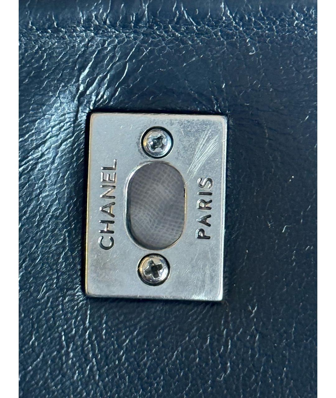 CHANEL Черная кожаная сумка через плечо, фото 7