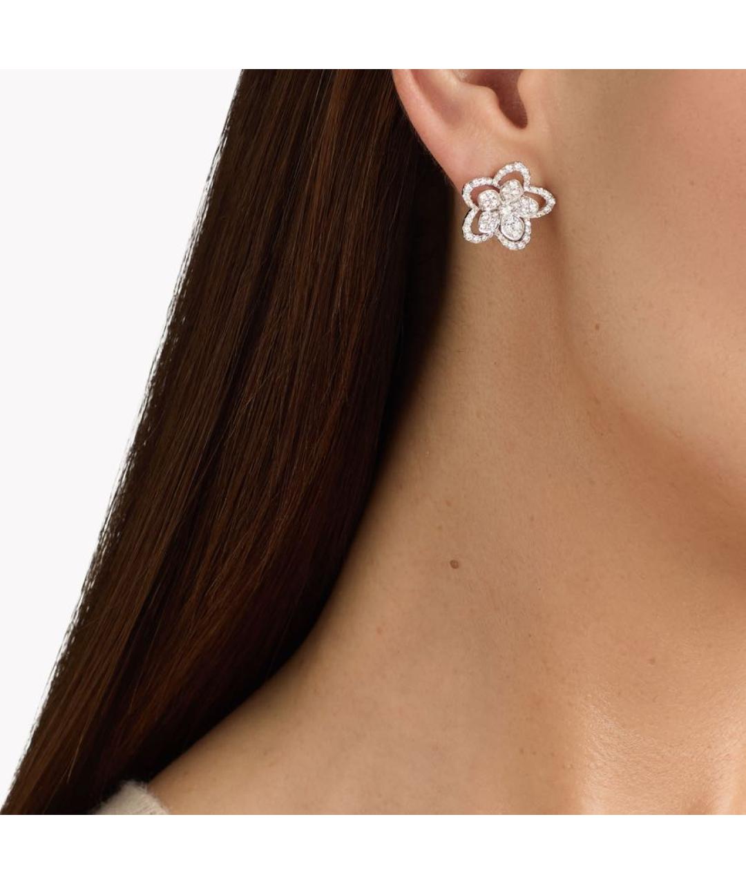 GRAFF Серебряные платиновые серьги, фото 2