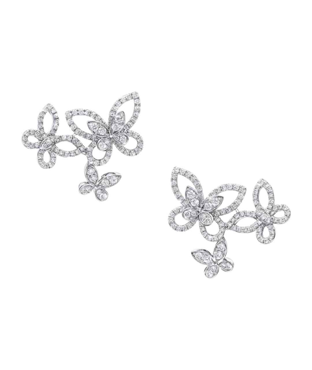 GRAFF Серебряные платиновые серьги, фото 1