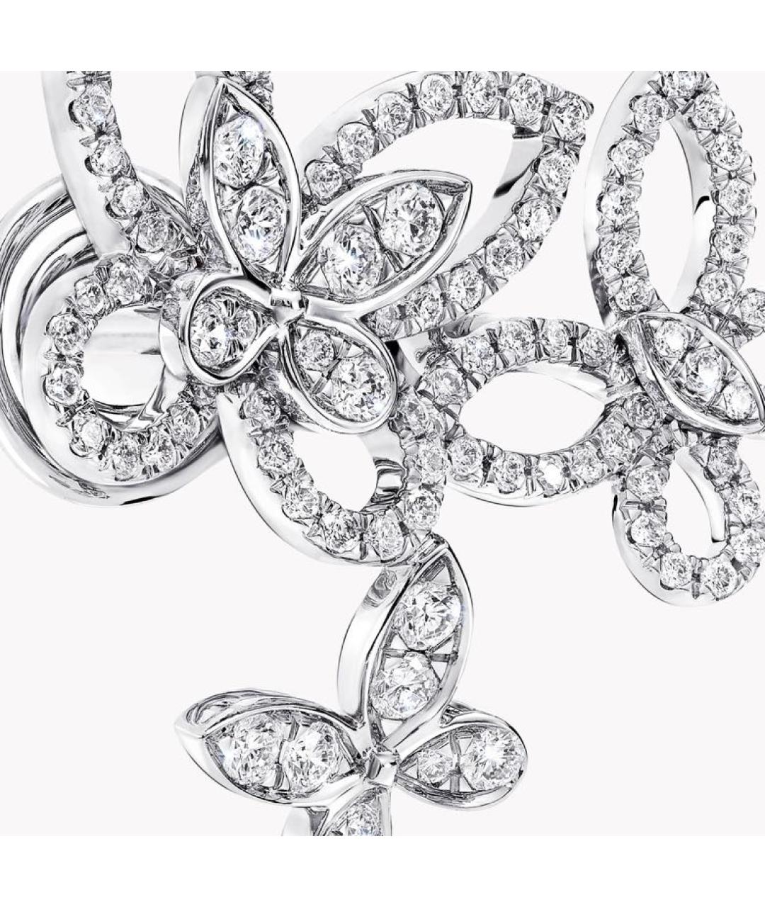 GRAFF Серебряные платиновые серьги, фото 3