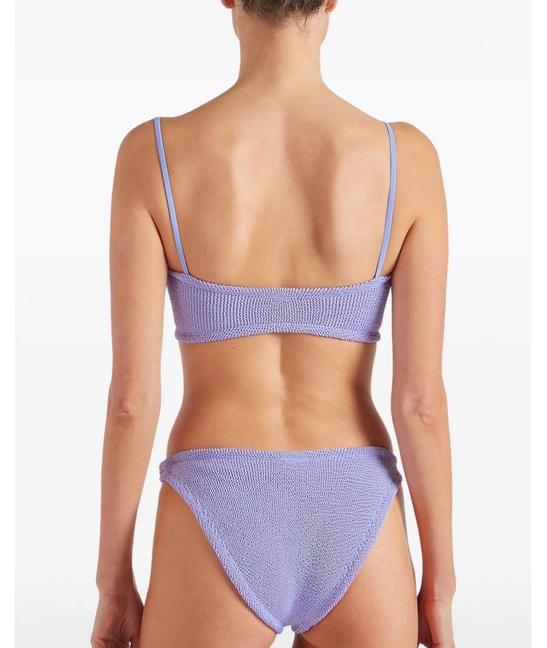 HUNZA G Фиолетовый полиамидовый купальник, фото 3