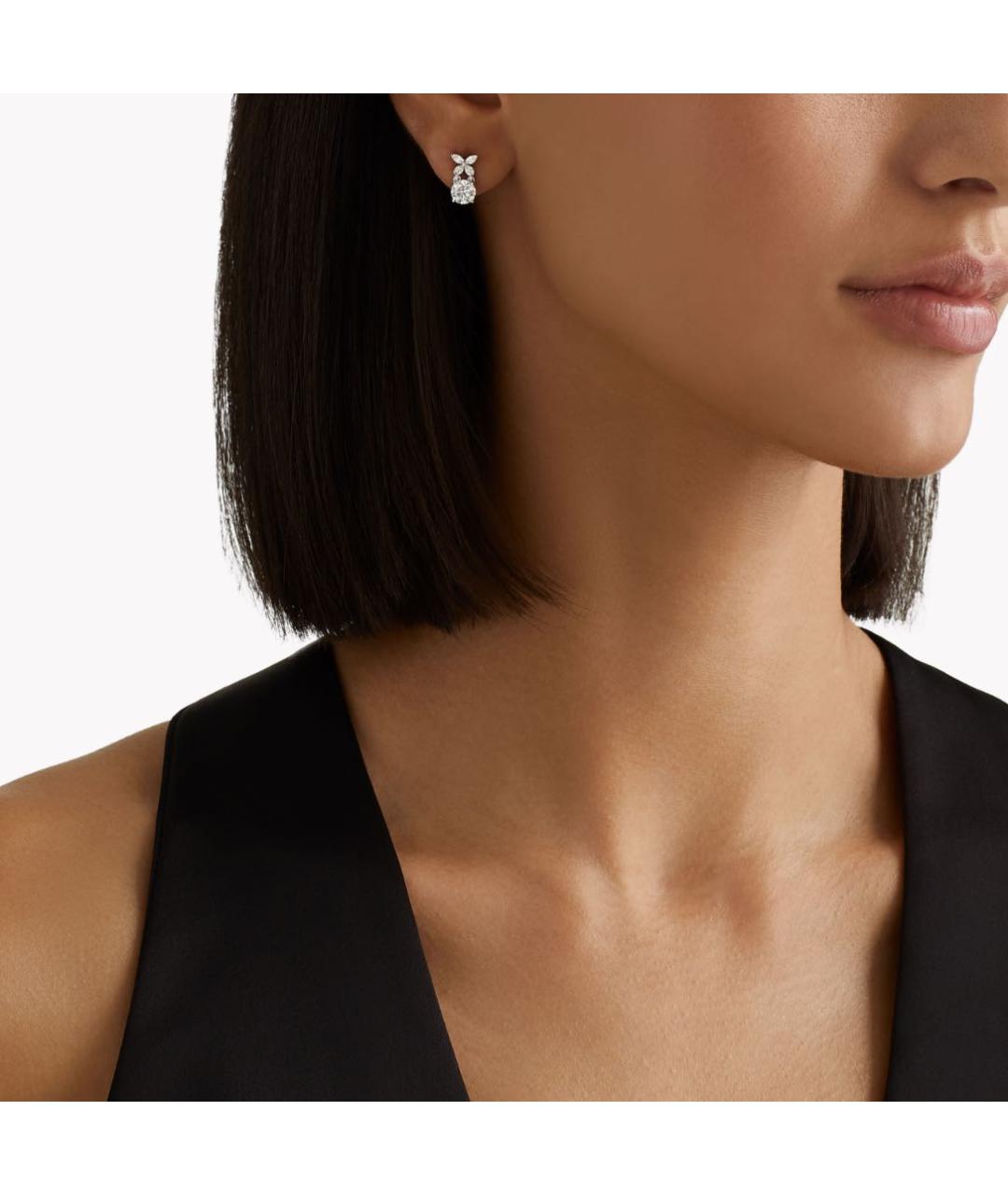 GRAFF Серебряные серьги из белого золота, фото 2