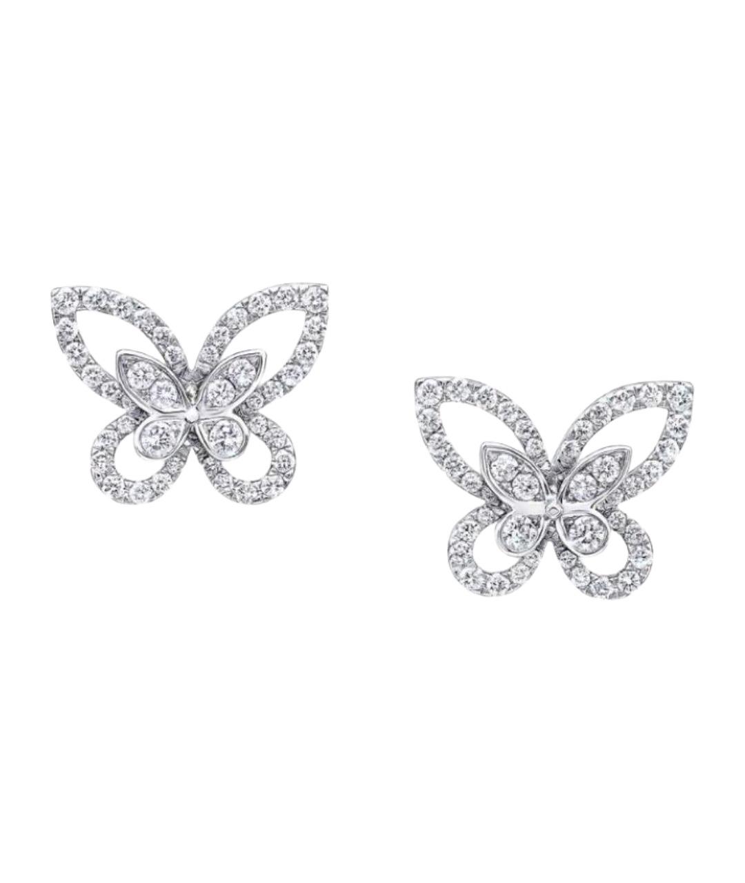 GRAFF Серебряные платиновые серьги, фото 1