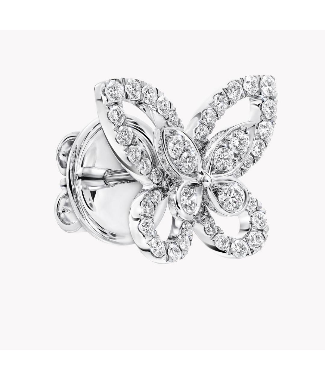 GRAFF Серебряные платиновые серьги, фото 3