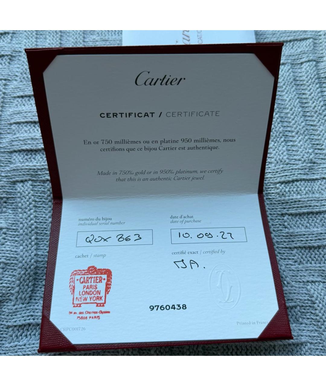 CARTIER Золотое кольцо из желтого золота, фото 4