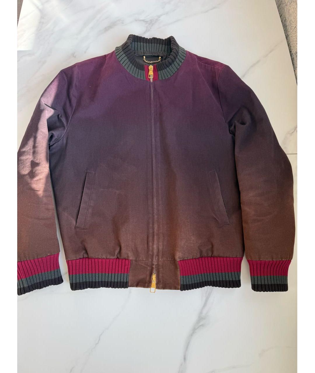 LOUIS VUITTON Бордовая хлопковая куртка, фото 8