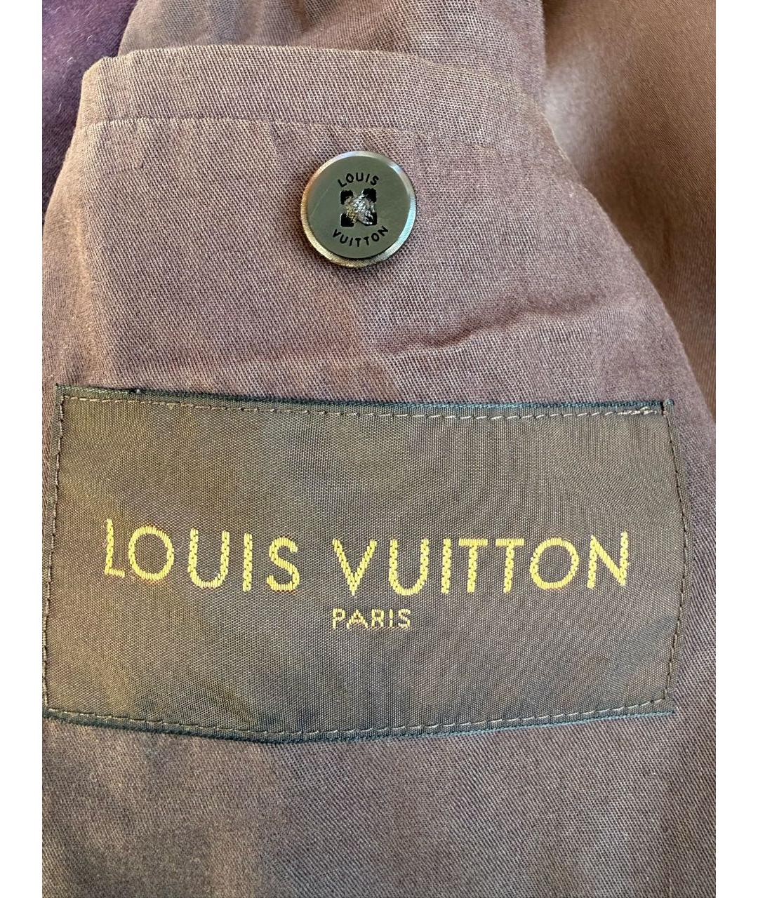 LOUIS VUITTON Бордовая хлопковая куртка, фото 5