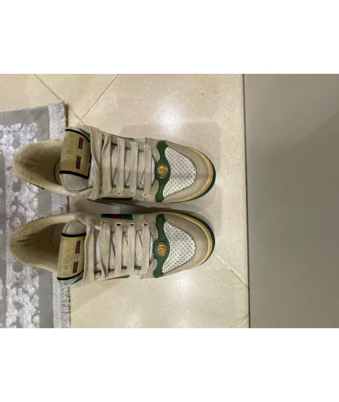 GUCCI Мульти кожаные кроссовки, фото 3