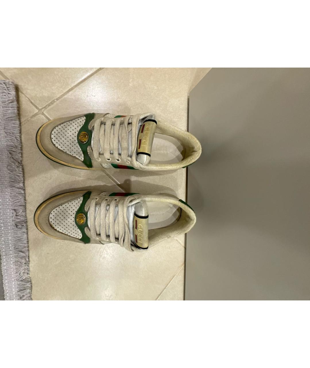 GUCCI Мульти кожаные кроссовки, фото 2