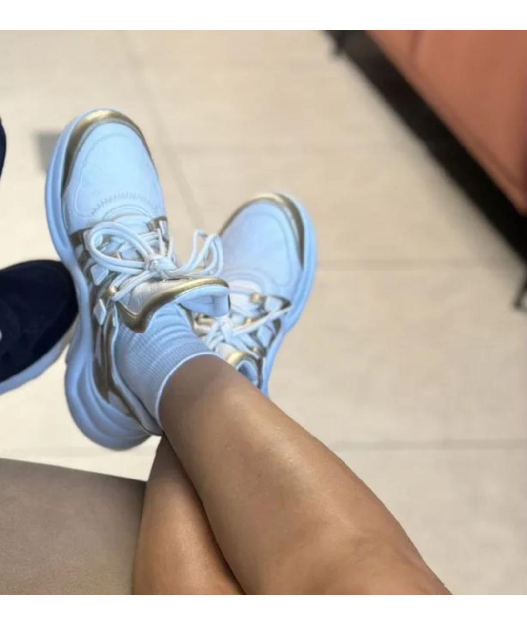 LOUIS VUITTON Белые кроссовки, фото 5
