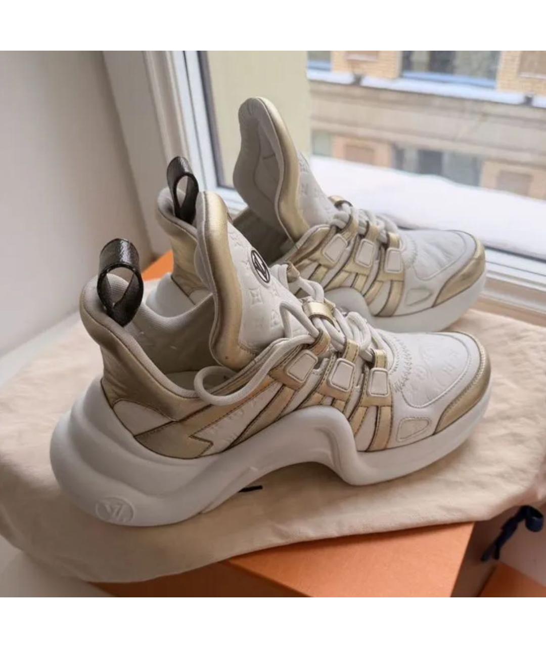 LOUIS VUITTON Белые кроссовки, фото 6