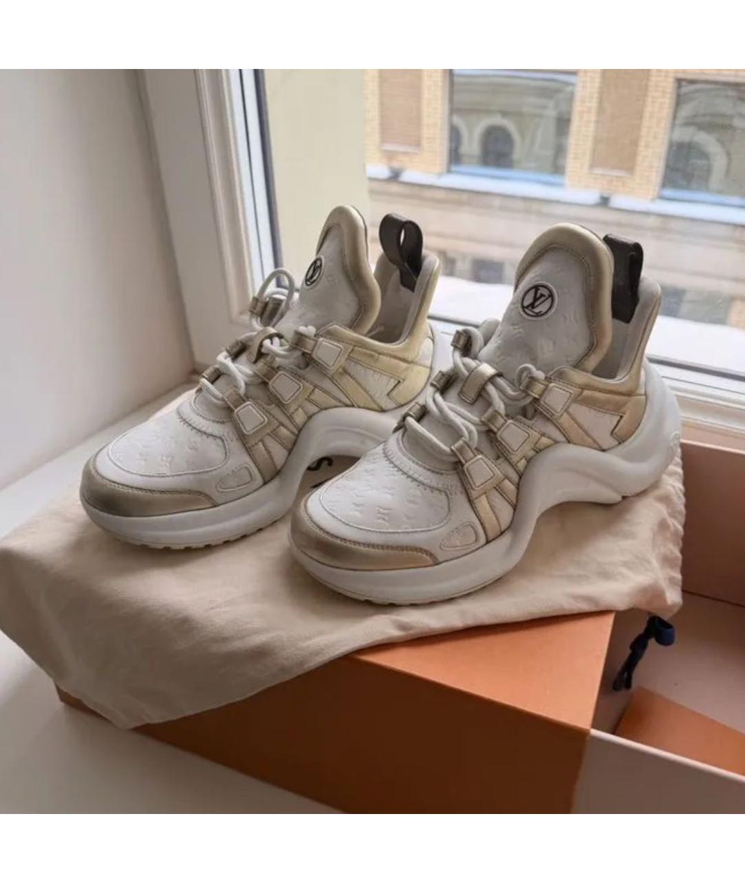 LOUIS VUITTON Белые кроссовки, фото 2