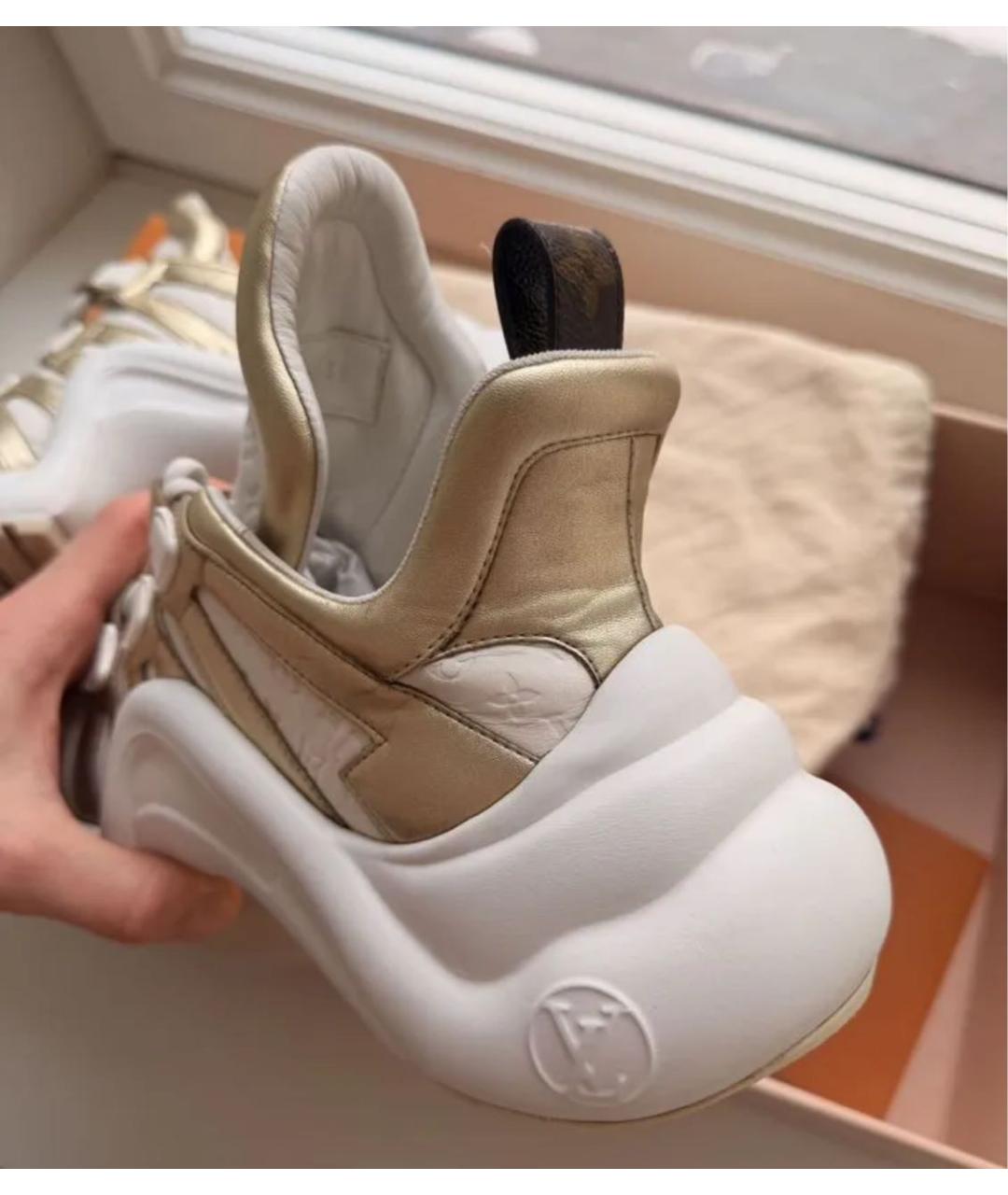 LOUIS VUITTON Белые кроссовки, фото 3