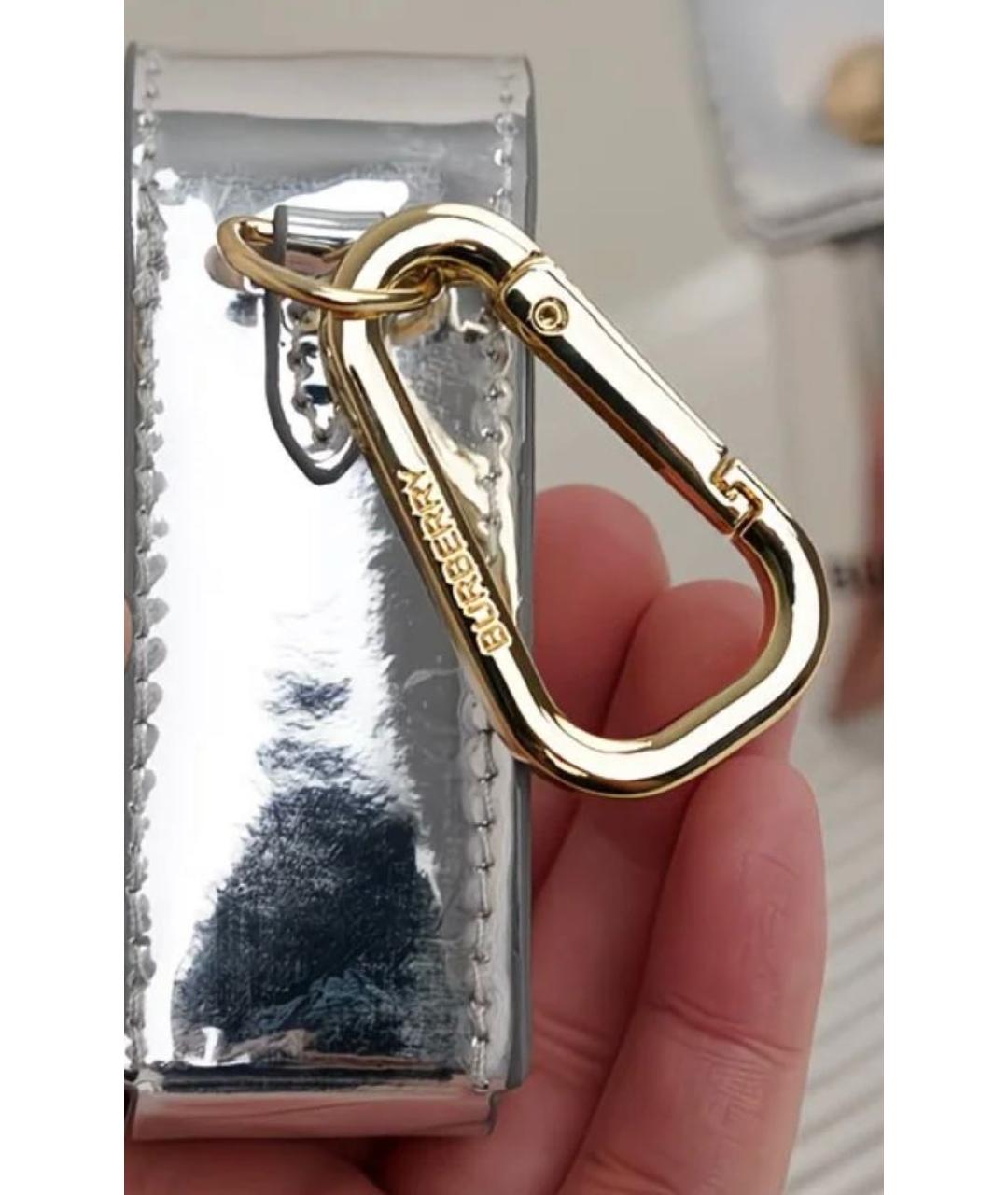 BURBERRY Серебрянный брелок, фото 4