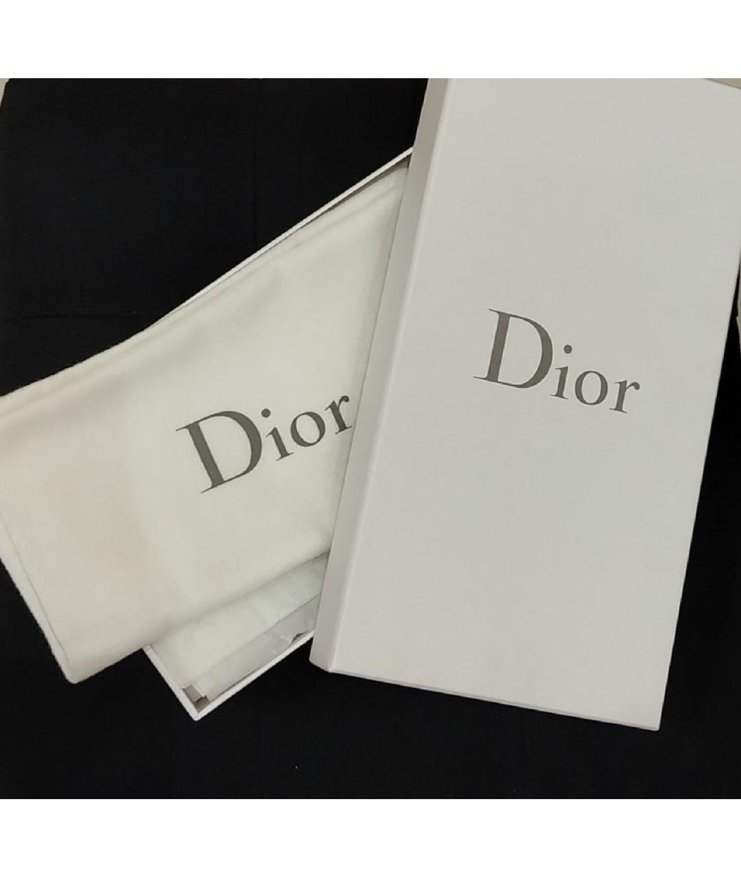 CHRISTIAN DIOR Черные кожаные балетки, фото 7