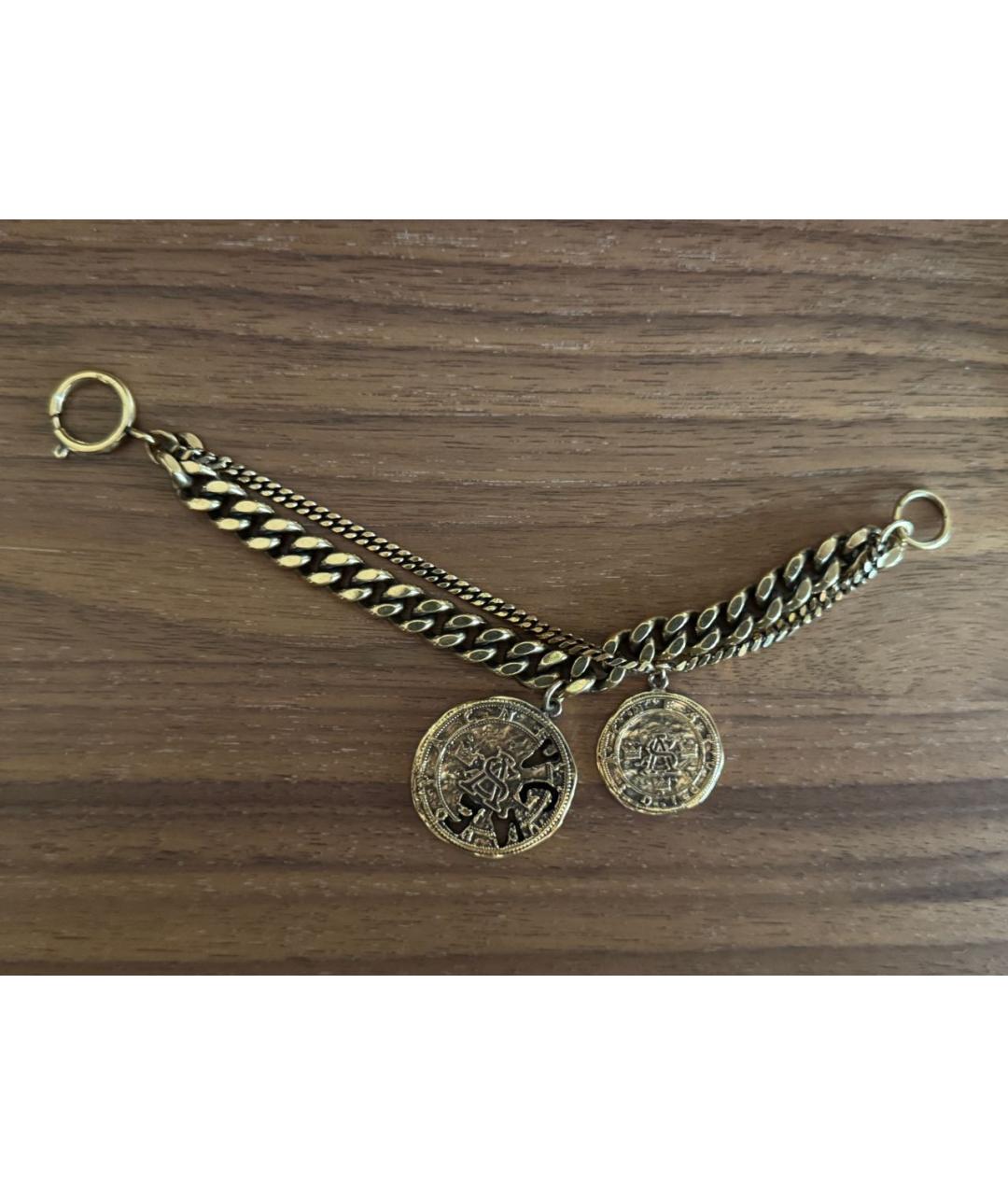 ACNE STUDIOS Золотой латунный браслет, фото 6