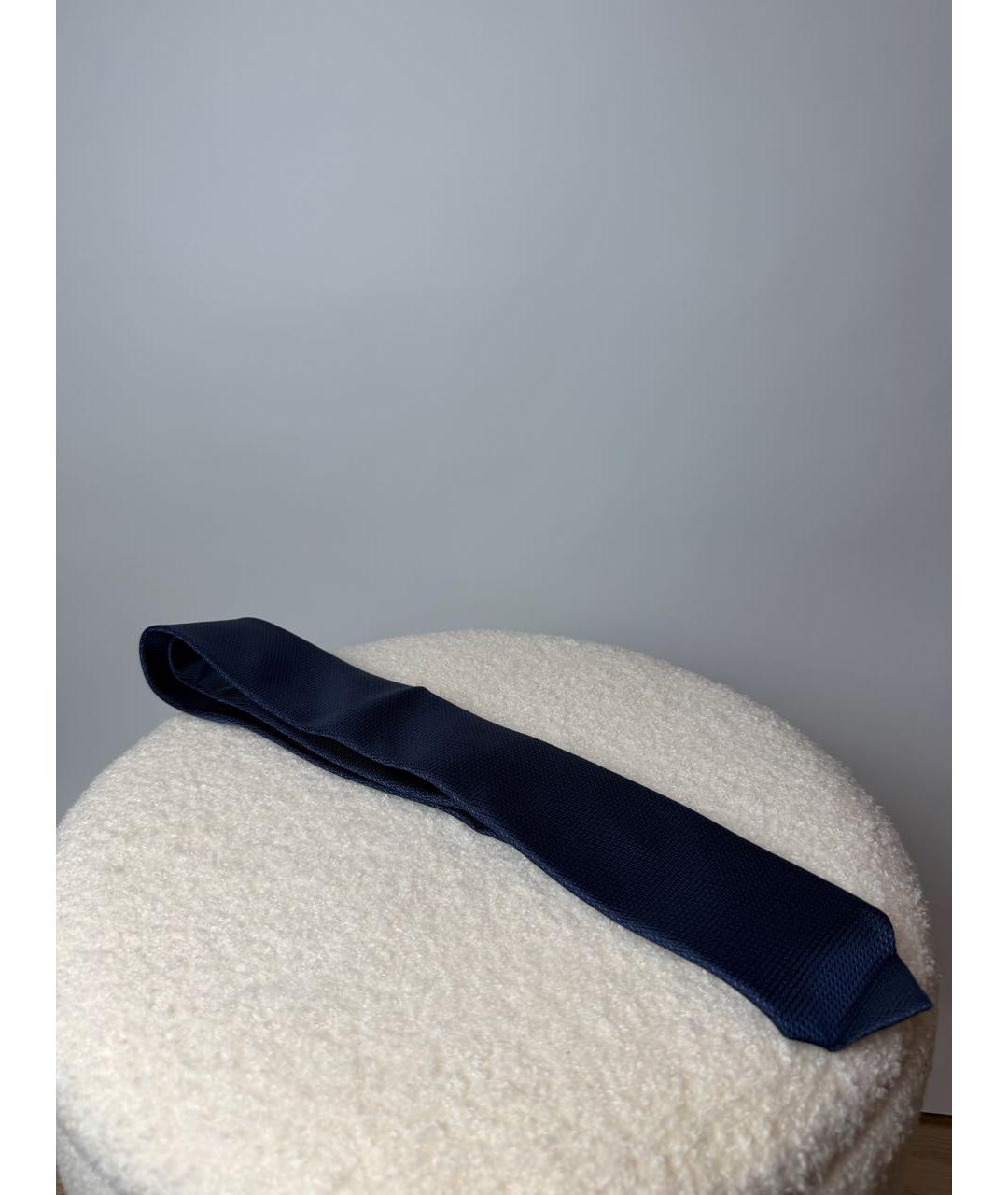 BRIONI Синий шелковый галстук, фото 8