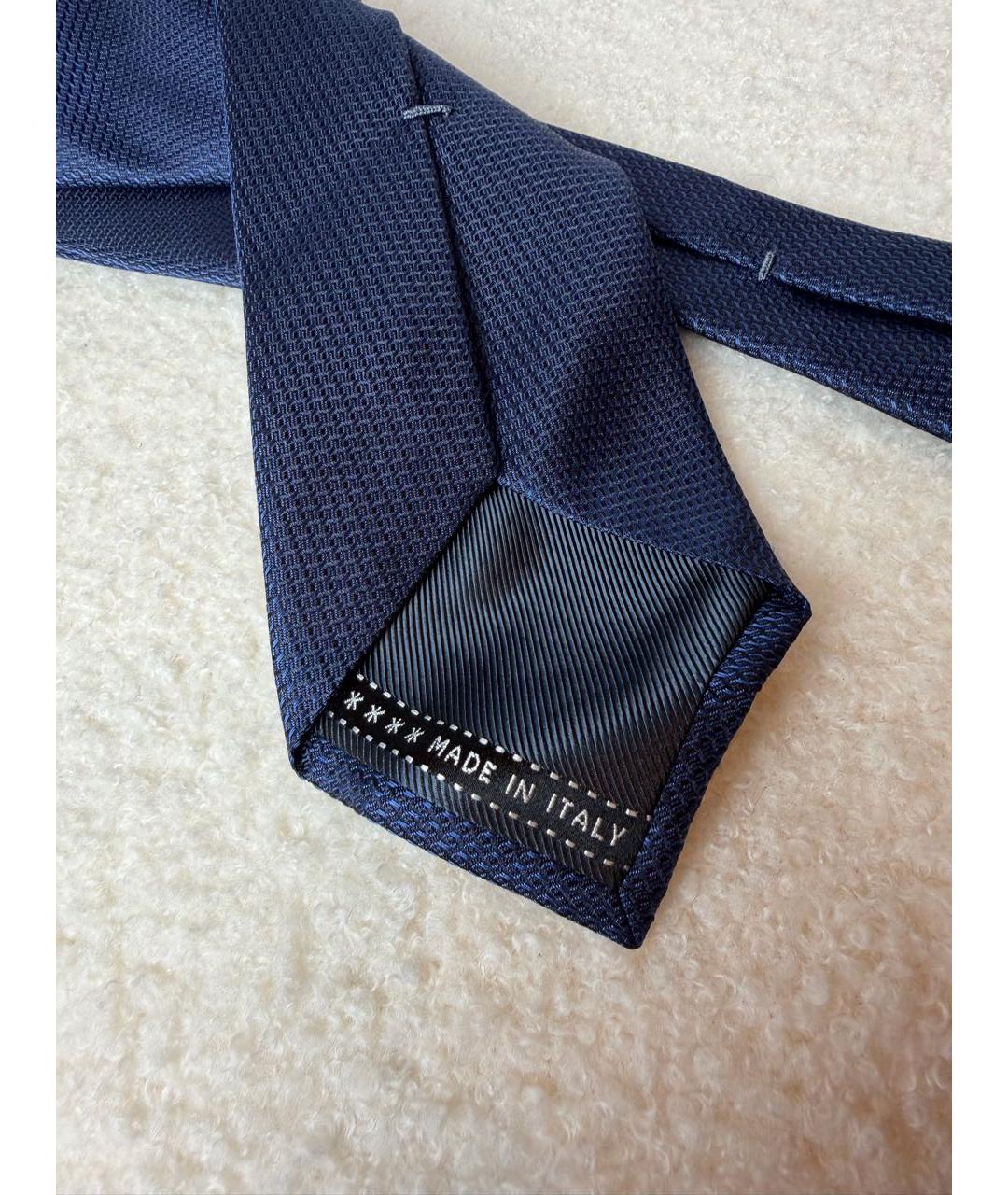 BRIONI Синий шелковый галстук, фото 3