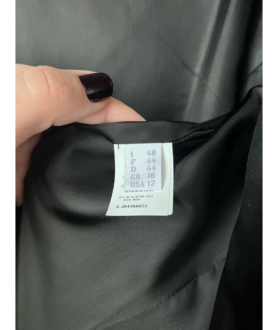 ALBERTA FERRETTI Черное шерстяное вечернее платье, фото 5