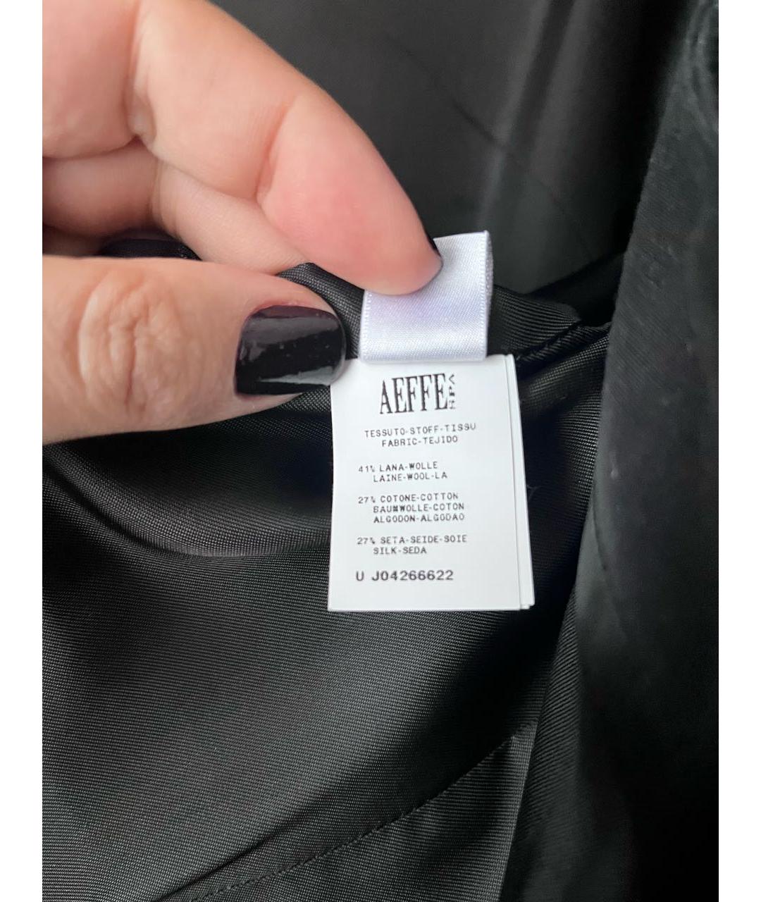 ALBERTA FERRETTI Черное шерстяное вечернее платье, фото 3