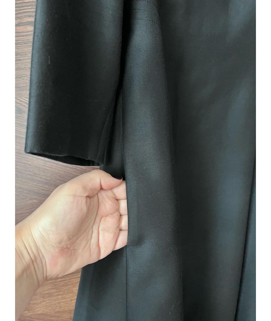 ALBERTA FERRETTI Черное шерстяное вечернее платье, фото 6