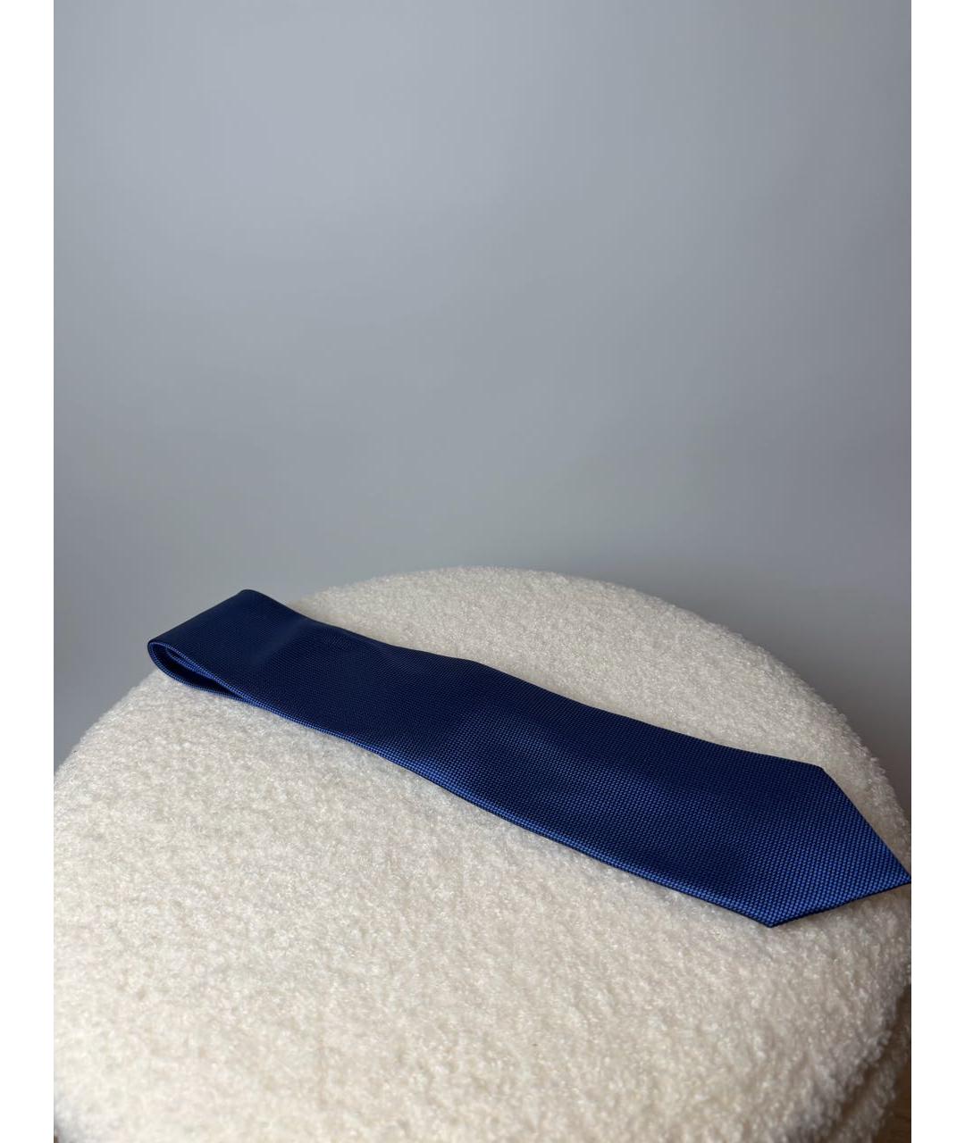 ERMENEGILDO ZEGNA XXX Синий шелковый галстук, фото 2