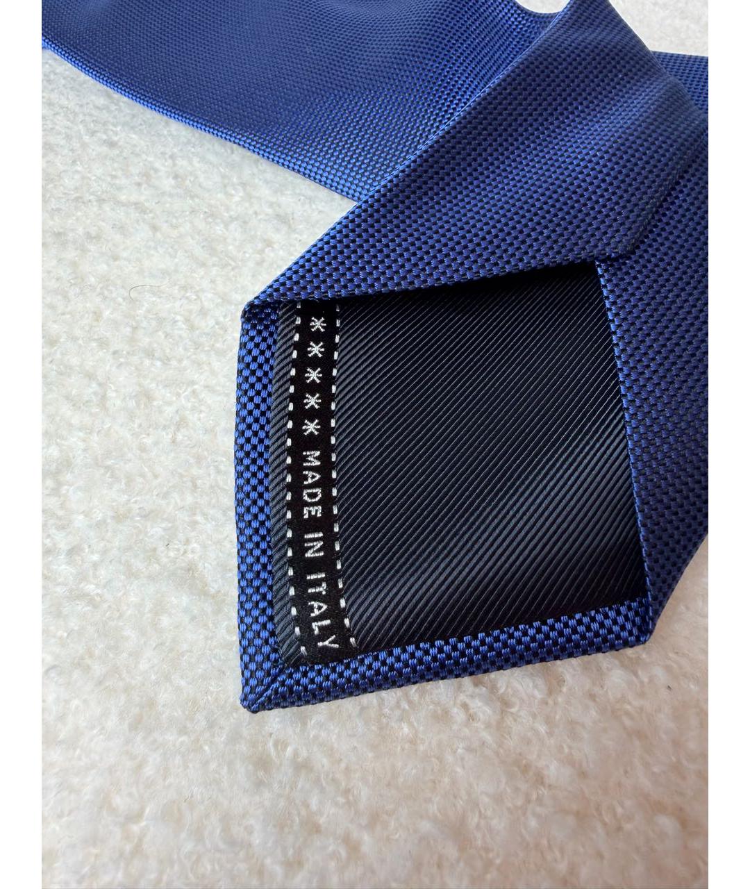 ERMENEGILDO ZEGNA XXX Синий шелковый галстук, фото 3