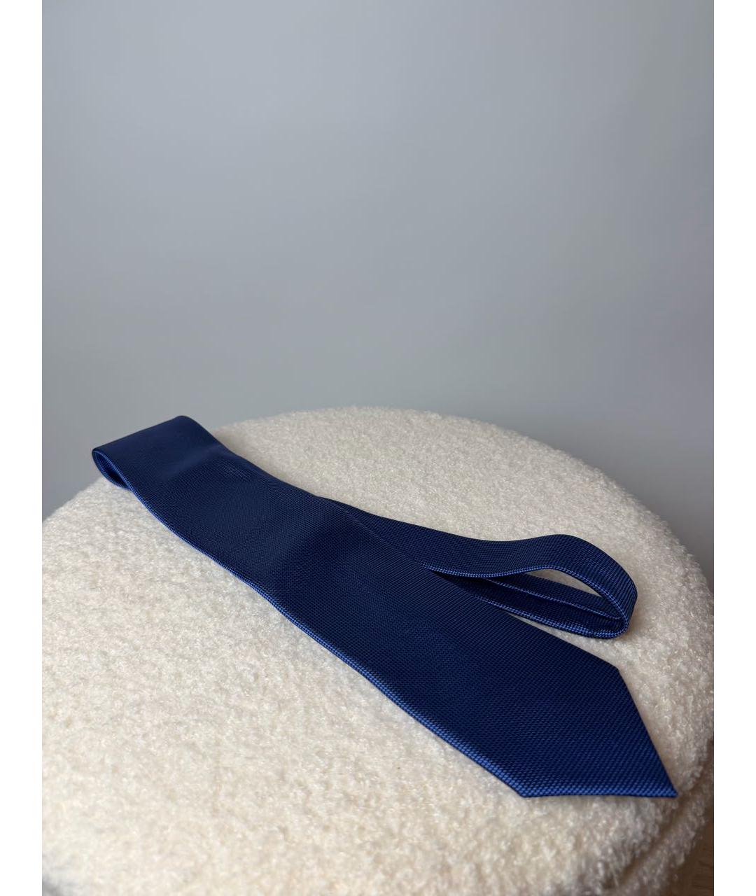 ERMENEGILDO ZEGNA XXX Синий шелковый галстук, фото 7