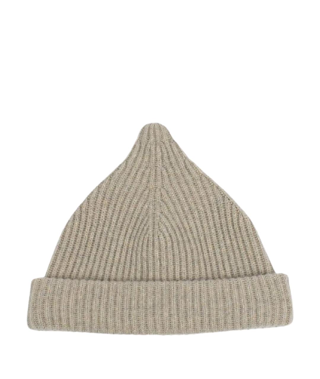LORO PIANA Бежевая кашемировая шапка, фото 1