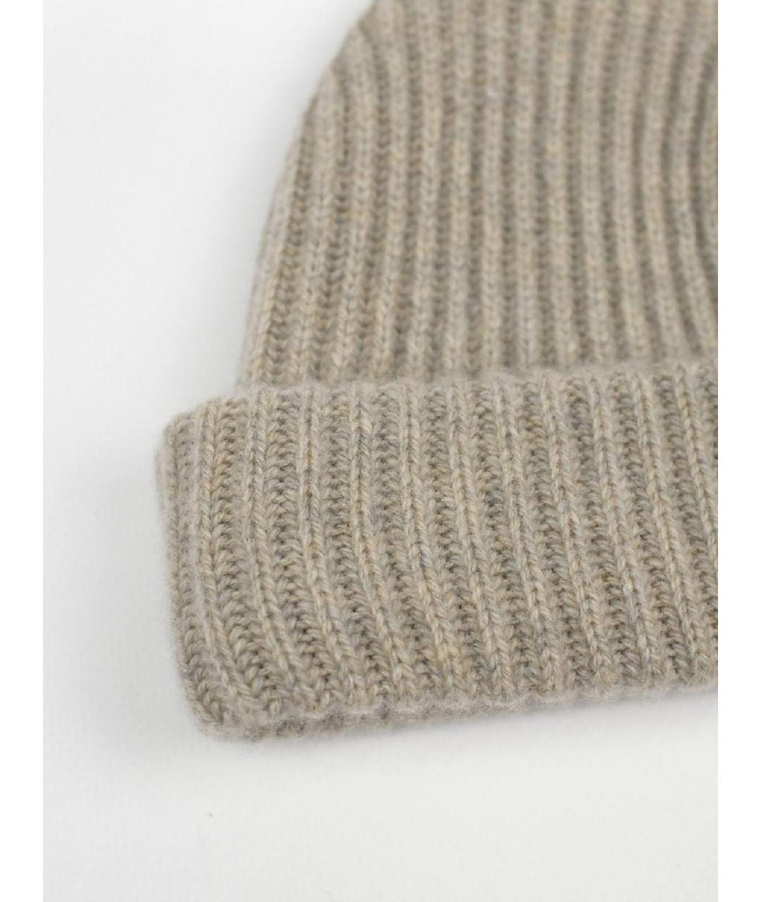 LORO PIANA Бежевая кашемировая шапка, фото 5